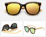 Retro Bamboo Sunglasses Mirror Wood