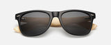Retro Bamboo Wood Sunglasses Gold Mirror